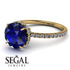 2ct Hidden Halo Sapphire Engagement Ring - Adaline No. 13
