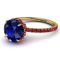 2ct Hidden Halo Sapphire Engagement Ring - Adaline No. 58 image 1
