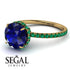 2ct Hidden Halo Sapphire Engagement Ring - Adaline No. 28 image 5