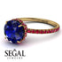 2ct Hidden Halo Sapphire Engagement Ring - Adaline No. 58