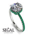 2ct Hidden Halo Diamond Engagement Ring - Adaline No. 18
