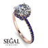 2ct Hidden Halo Diamond Engagement Ring - Adaline No. 62 image 2