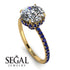 2ct Hidden Halo Diamond Engagement Ring - Adaline No. 61 image 2