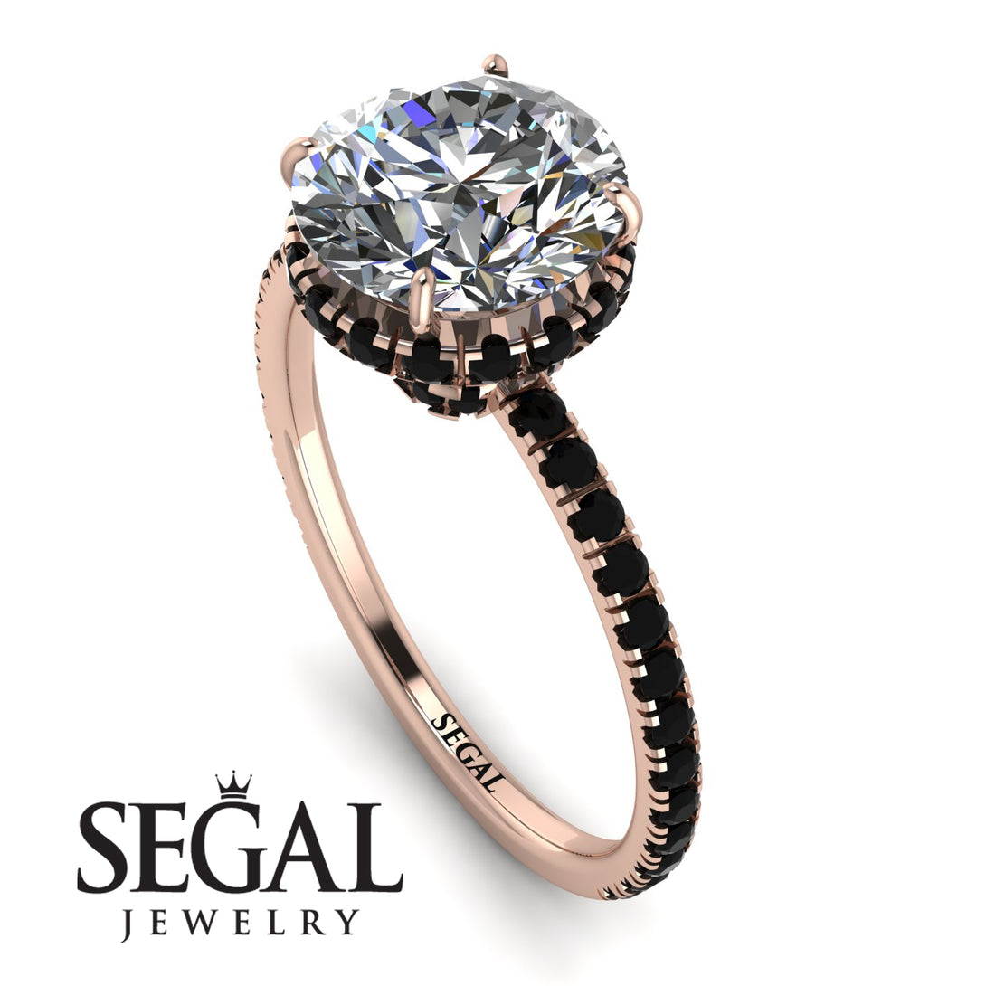 2ct Hidden Halo Diamond Engagement Ring - Adaline No. 32