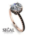 2ct Hidden Halo Diamond Engagement Ring - Adaline No. 32 image 2
