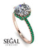 2ct Hidden Halo Diamond Engagement Ring - Adaline No. 17 image 2