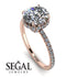 2ct Hidden Halo Diamond Engagement Ring - Adaline No. 2