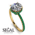 2ct Hidden Halo Diamond Engagement Ring - Adaline No. 16 image 2