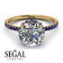2ct Hidden Halo Diamond Engagement Ring - Adaline No. 61 image 3