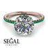 2ct Hidden Halo Diamond Engagement Ring - Adaline No. 17