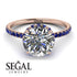 2ct Hidden Halo Diamond Engagement Ring - Adaline No. 62