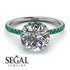 2ct Hidden Halo Diamond Engagement Ring - Adaline No. 18 image 3