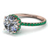 2ct Hidden Halo Diamond Engagement Ring - Adaline No. 17