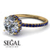 2ct Hidden Halo Diamond Engagement Ring - Adaline No. 61