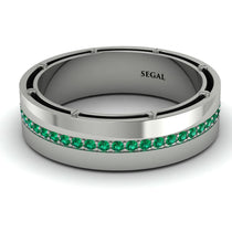 Classic Eternity Emerald Wedding Band - John No. 6 image 1
