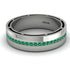 Classic Eternity Emerald Wedding Band - John No. 6 image 1