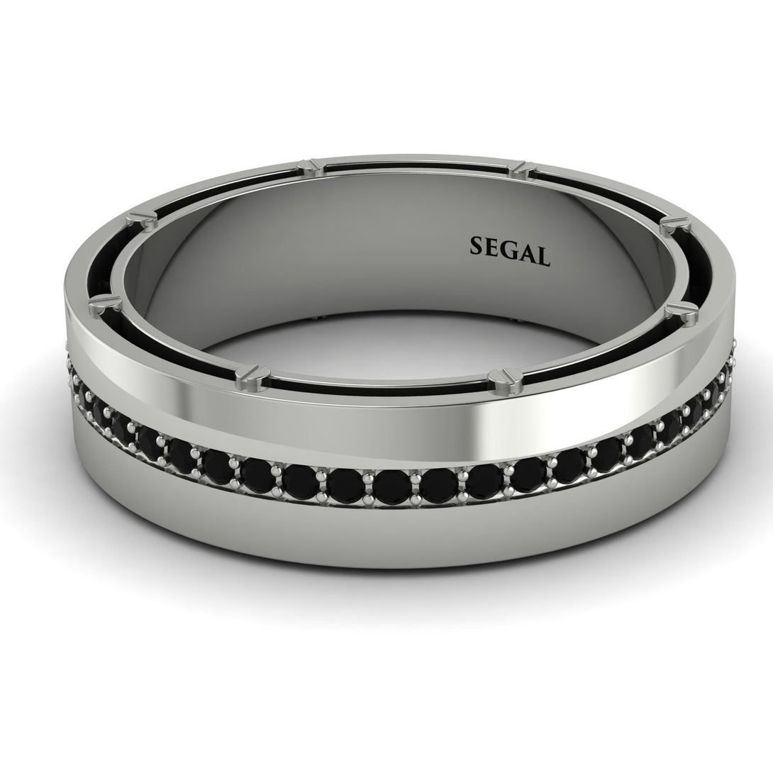 Classic Eternity Black Diamond Wedding Band - John No. 9