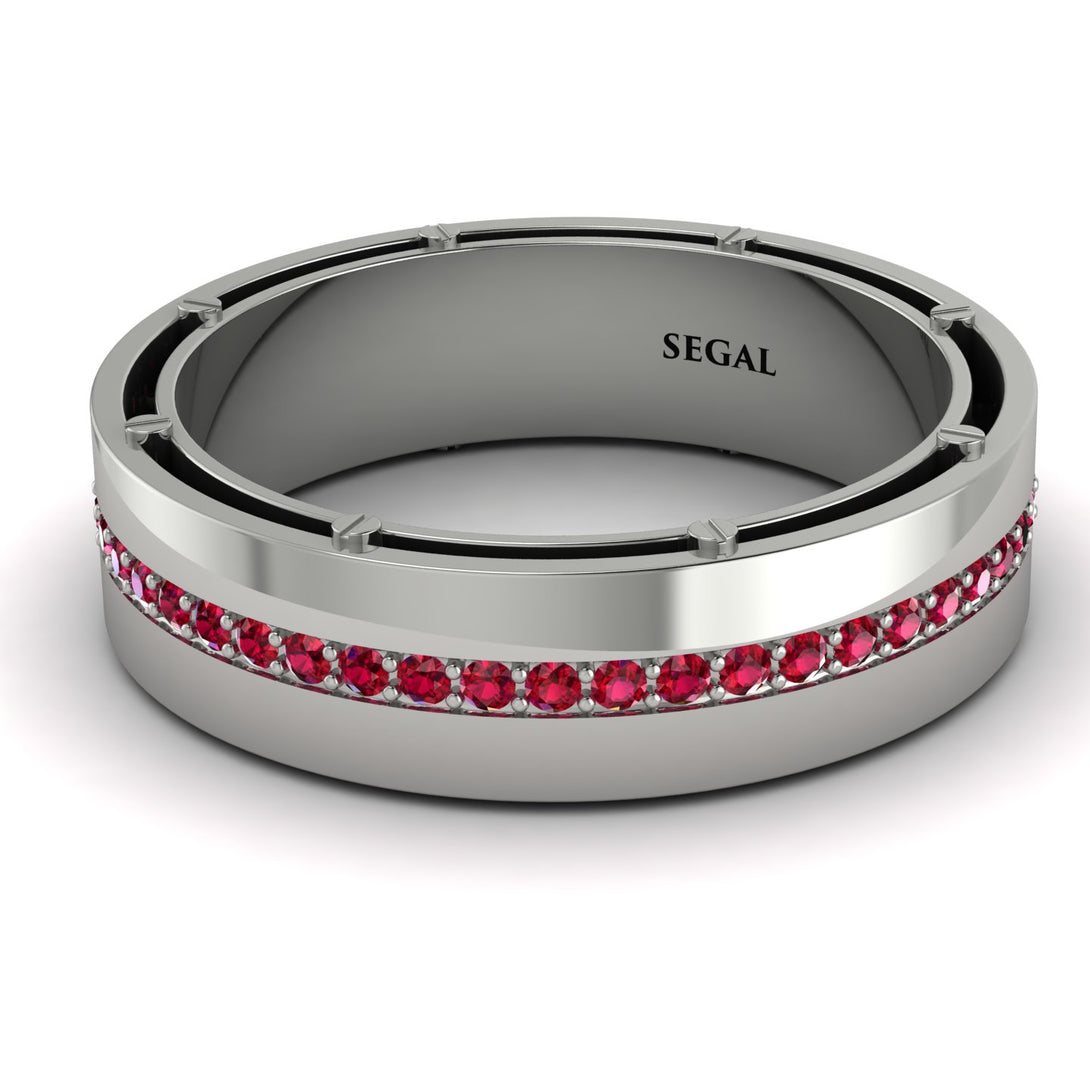 Classic Eternity Ruby Wedding Band - John No. 12