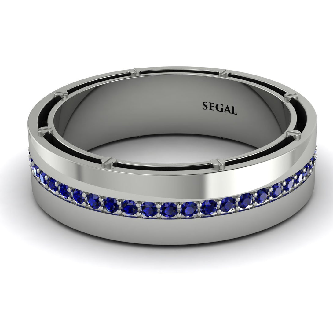 Classic Eternity Sapphire Wedding Band - John No. 15