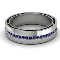 Classic Eternity Sapphire Wedding Band - John No. 15 image 1