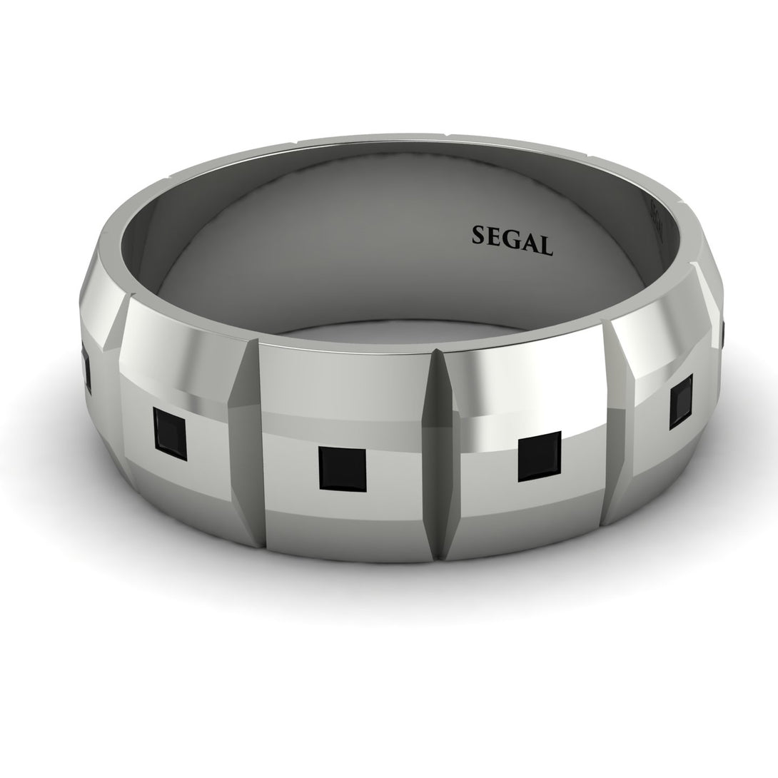 Eternity Princess Black Diamond Wedding Ring - Michael No. 6