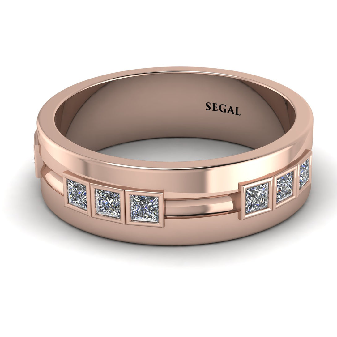 Glamorous Princess Diamond Wedding Ring - Samuel No. 2