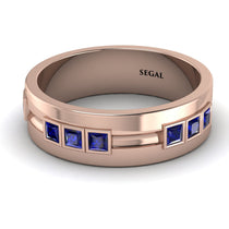 Glamorous Princess Sapphire Wedding Ring - Samuel No. 14 image 1