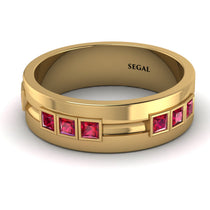 Glamorous Princess Ruby Wedding Ring - Samuel No. 7 image 1