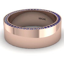 Massive Sapphire Eternity Wedding Band - Liam No. 14 image 1