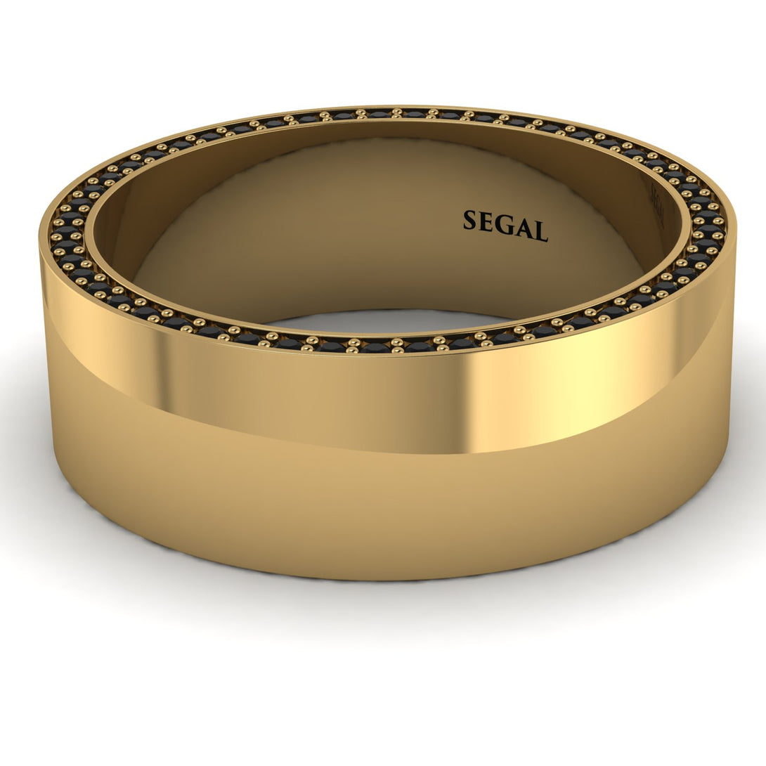 Massive Black Diamond Eternity Wedding Band - Liam No. 7