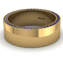 Massive Sapphire Eternity Wedding Band - Liam No. 13 image 1