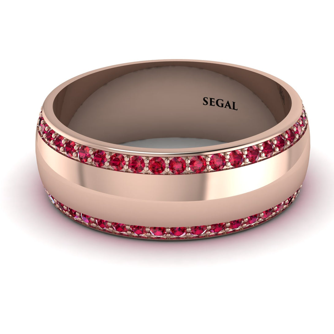 Eternity Ruby Wedding Band - Benjamin No. 11