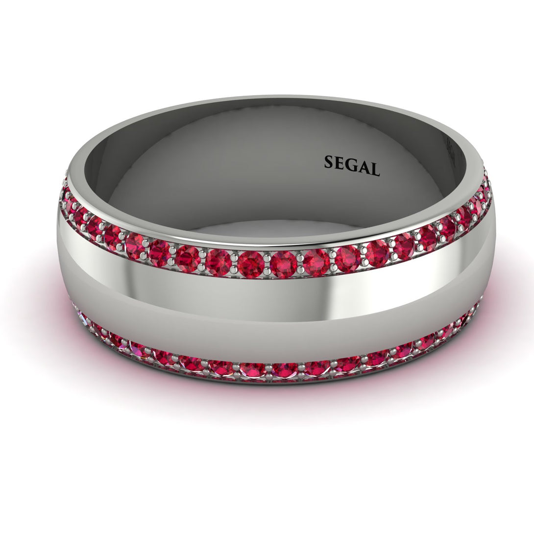 Eternity Ruby Wedding Band - Benjamin No. 12