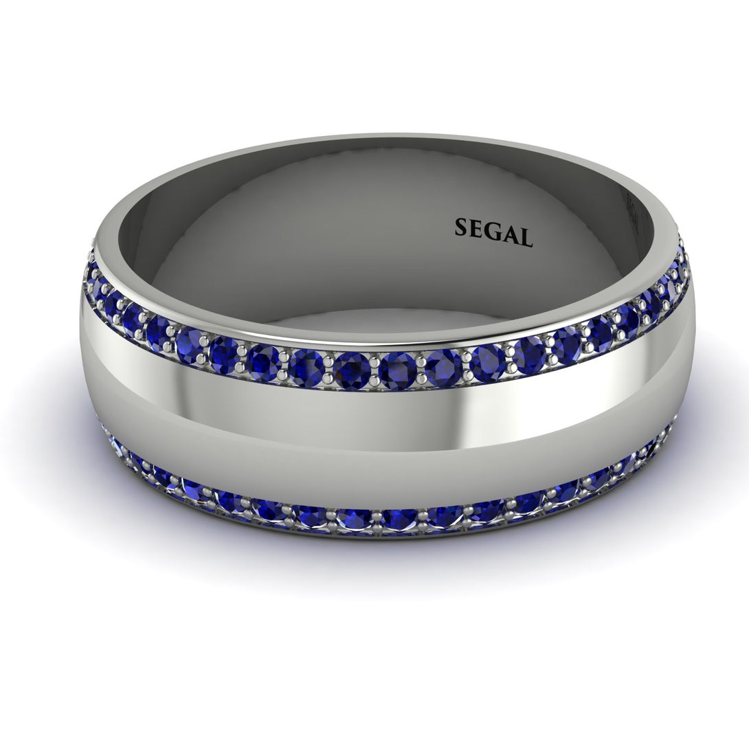 Eternity Sapphire Wedding Band - Benjamin No. 15