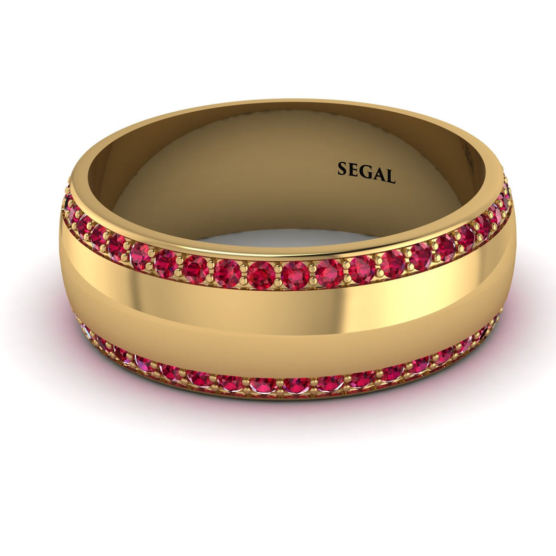 Eternity Ruby Wedding Band - Benjamin No. 10