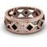 Glamorous Black Diamond Wedding Ring - Lucas No. 8