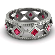 Glamorous Ruby Wedding Ring - Lucas No. 12 image 1