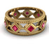 Glamorous Ruby Wedding Ring - Lucas No. 10 image 1