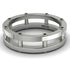 Architectural Hidden Black Diamond Wedding Band - Noah No. 9