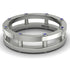 Architectural Hidden Sapphire Wedding Band - Noah No. 15