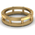 Architectural Hidden Diamond Wedding Band - Noah No. 1 image 1
