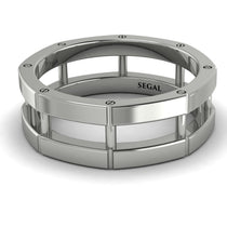 Architectural Minimalist Wedding Band - James No. 3 image 1