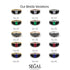 Emerald Cut Ruby Geometrical Ring - Briella No. 12