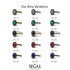 Oval Diamond Halo Hidden Rubies Ring - Amy No. 48