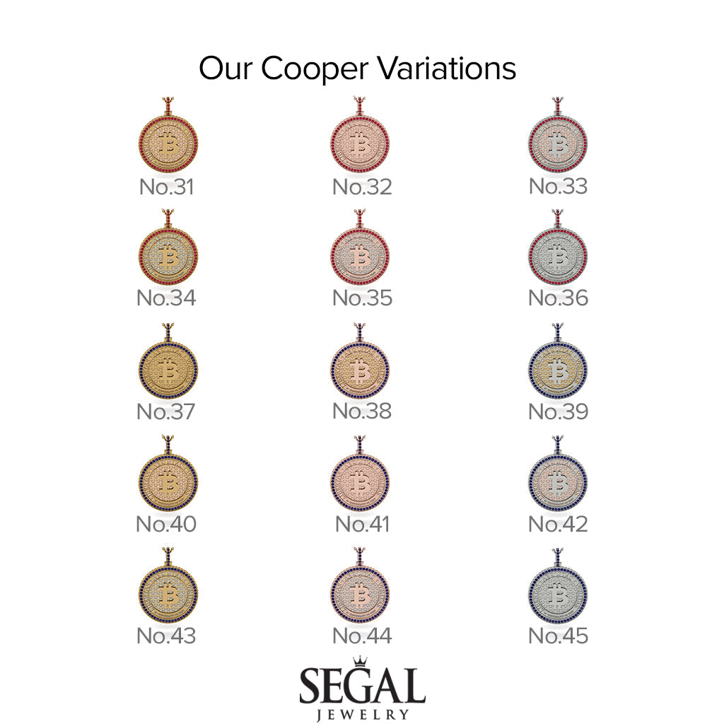 Bitcoin Sapphire Necklace - Cooper No. 41