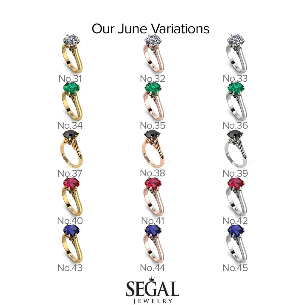 3ct Emerald Engagement Ring - June No. 65