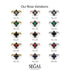 Compass Black Diamond Engagement Ring - Rose No. 39 image 7