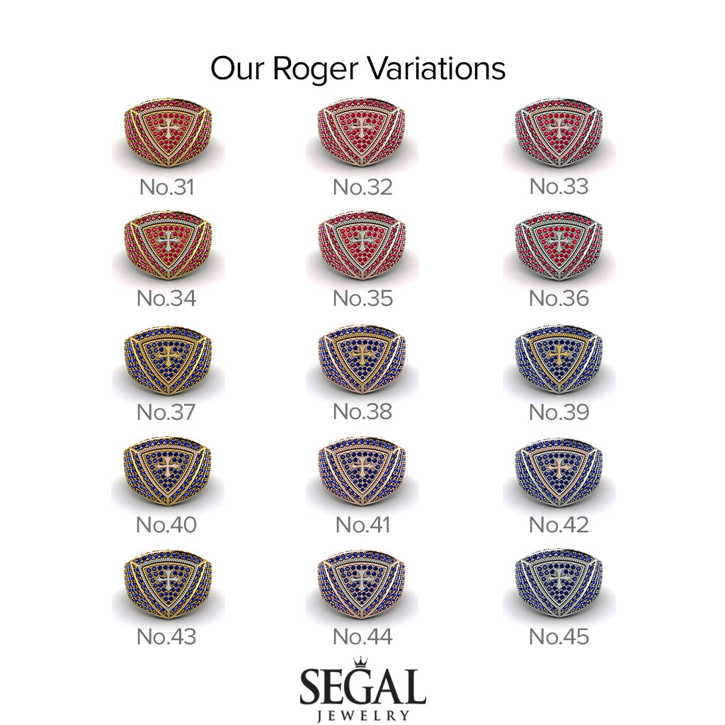 Diamond Men Signet Ring - Roger No. 3