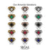 Unique Bloom Halo Sapphire Bridal Set - Amanda No. 45 image 7