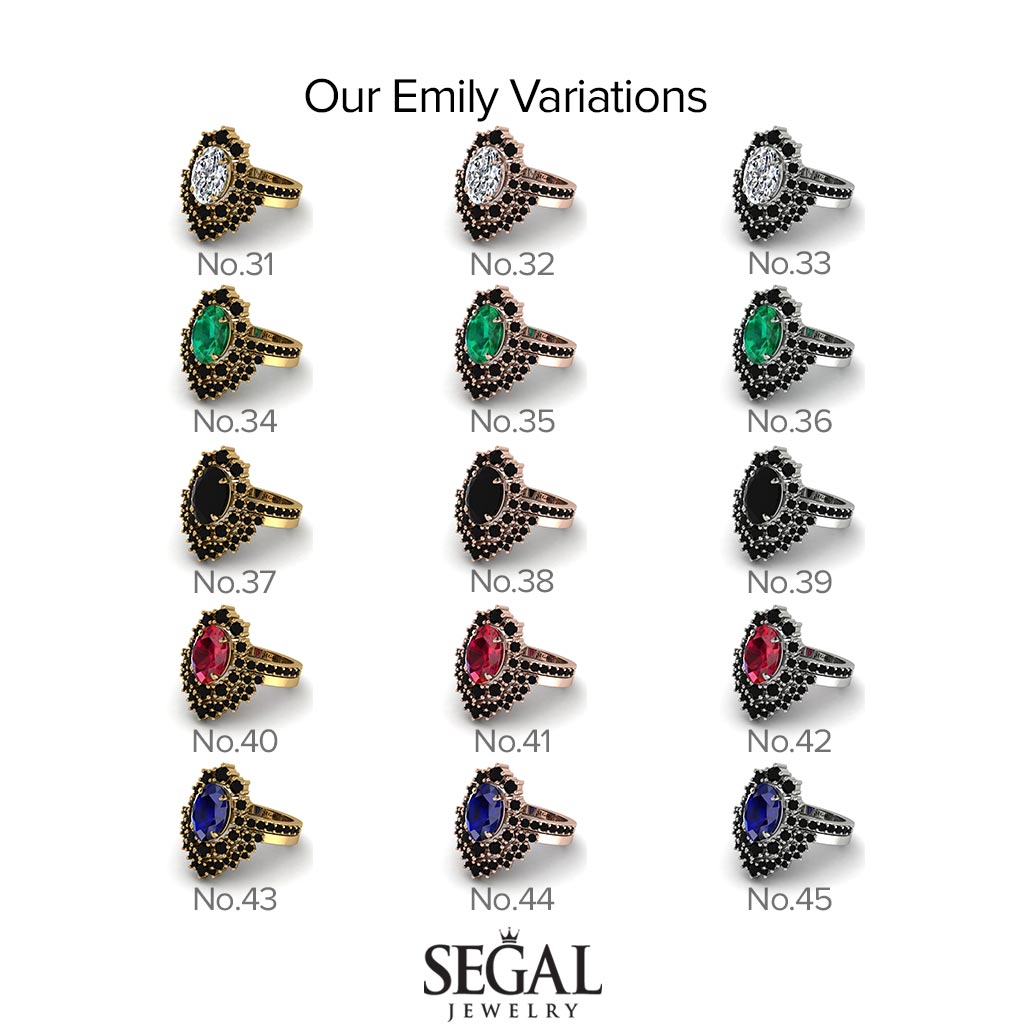 Glamorous Oval Diamond Bridal Set - Emily No. 48